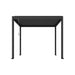 Luxi Living Atlantic Manual Freestanding Louvre Roof Aluminium Pergola-black pergola - 3x3m