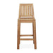 East India Teak Bar Stool with Back front view