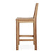 East India Teak Bar Stool with Back side view