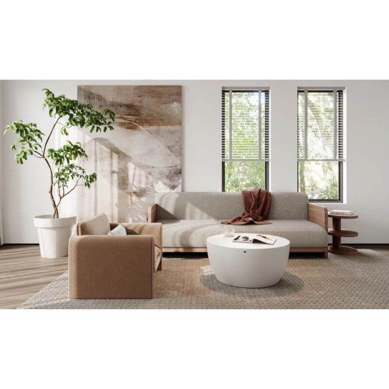 Blinde Design Circ M2 Concrete Coffee Table Living Room