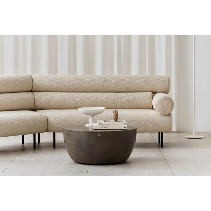 Blinde Design Circ L2 Concrete Coffee Table Lifestyle