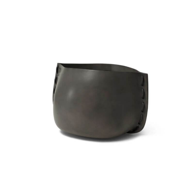 Blinde Design Stitch 100 Concrete Planter Natural Black