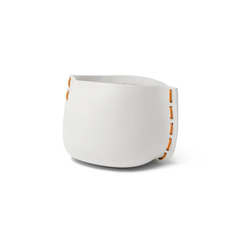 Blinde Design Stitch 100 Concrete Planter Stone Orange