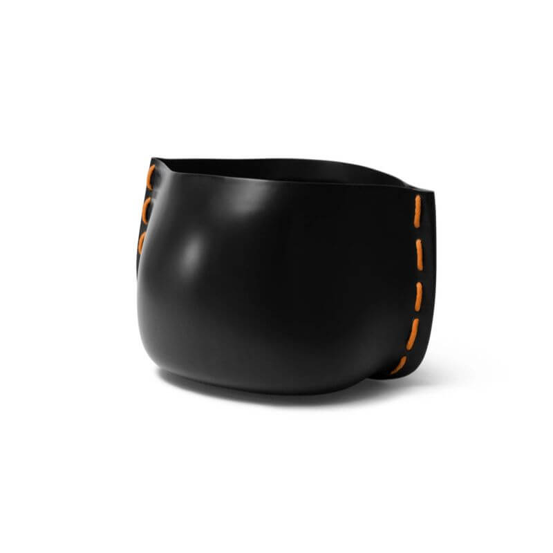 Blinde Design Stitch 125 Concrete Planter Graphite Orange