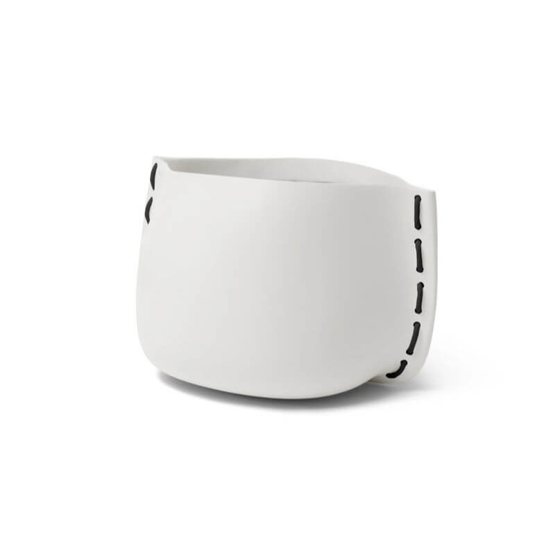 Blinde Design Stitch 125 Concrete Planter Stone Black