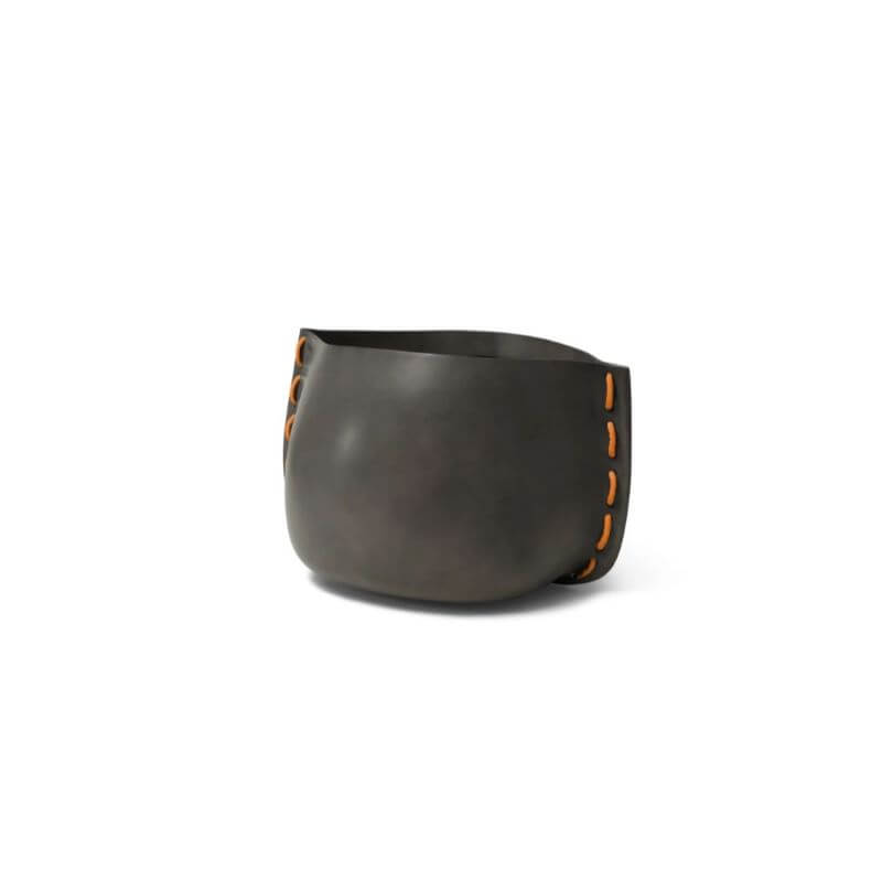 Blinde Design Stitch 50 Concrete Planter Natural Orange
