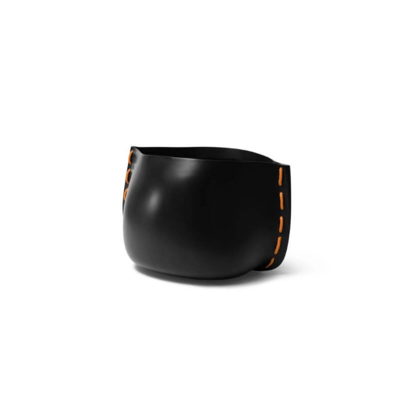 Blinde Design Stitch 75 Concrete Planter Graphite Orange