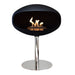 Cocoon Pedestal in Black with Stainless Steel Stand