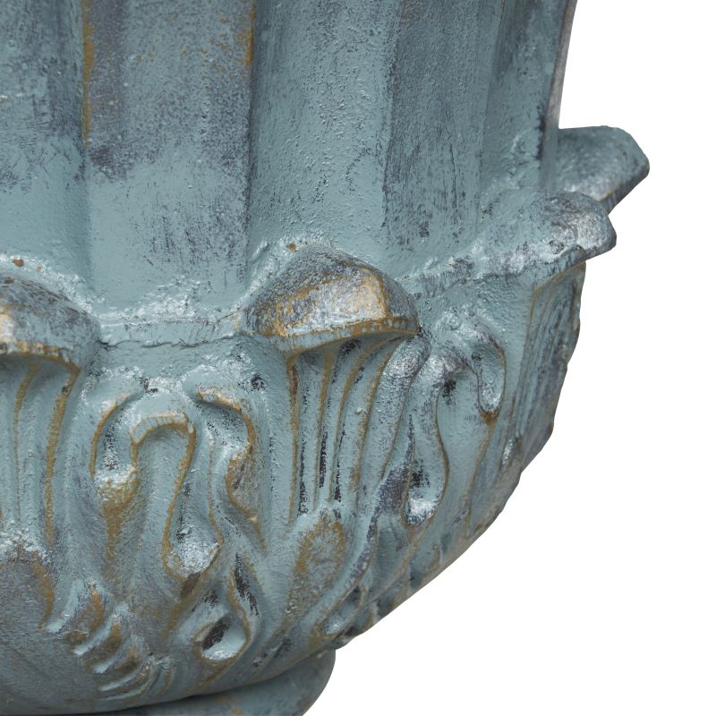 Camellia Cast Iron Urn detail