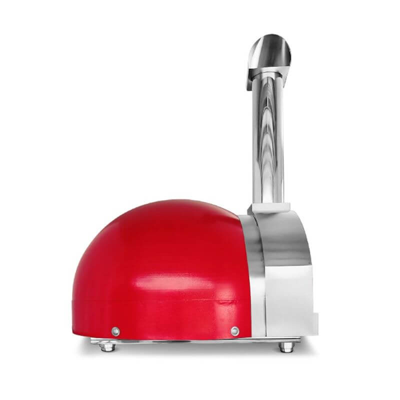 Capri Junior 900 Wood Pizza Oven Red side