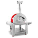 Capri Junior 900 Wood Pizza-Oven Red with Stand