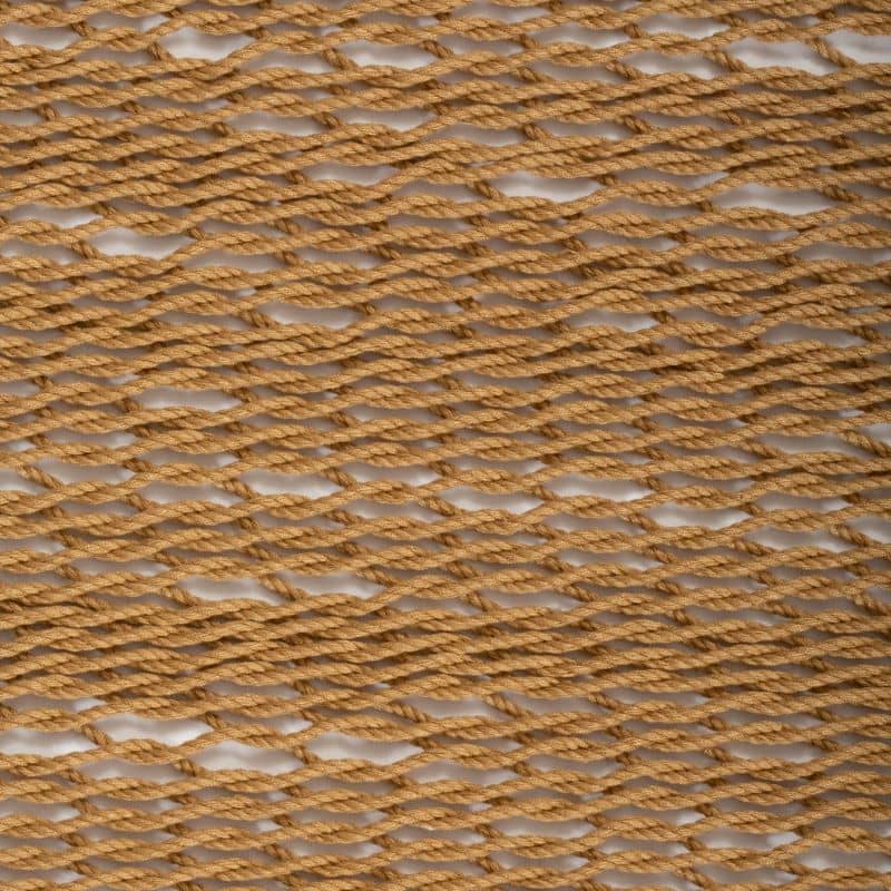 Caribbean Hand Woven Polyester Rope Hammock in Tan swatch