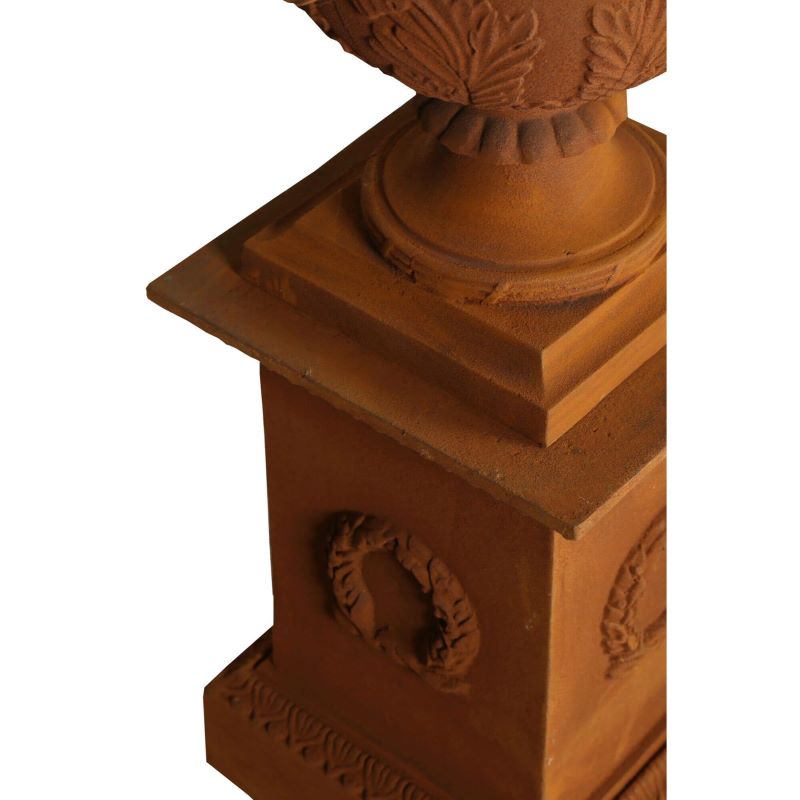 Carmen Urn lower detail rust