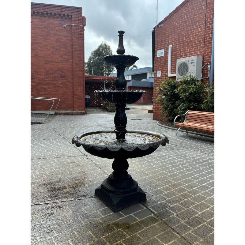 Cast Iron Lisbon 3 Tier Fountain lifestyle