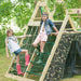 Climbing Pyramid Wooden Climbing Frame girls playing