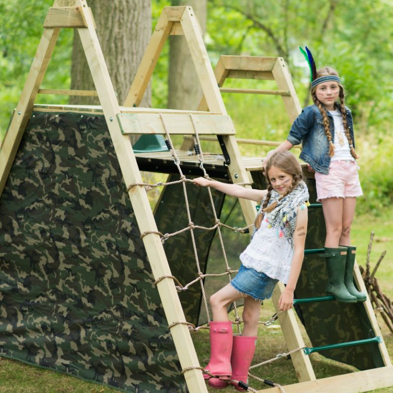 Plum Play Climbing Pyramid Playcentre with Slide