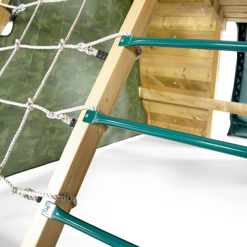 Climbing Pyramid Wooden with Green steps