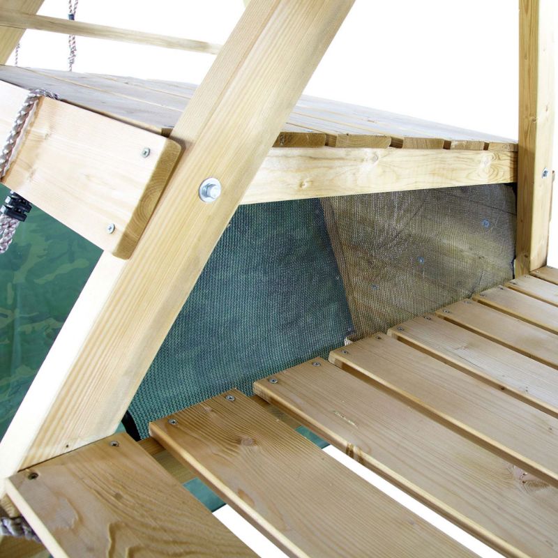 Climbing Pyramid Wooden Climbing Frame close up shot