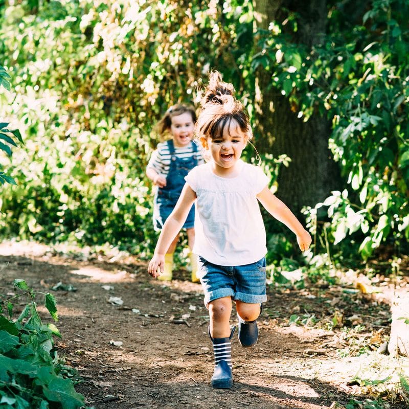 Discovery Woodland Treehouse girl Running 