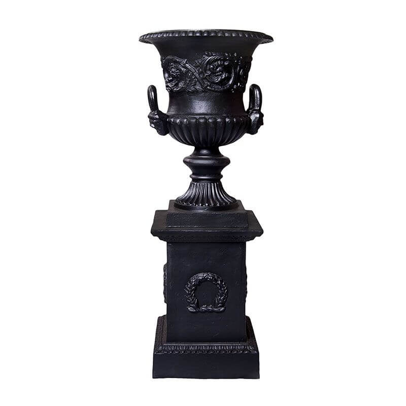Dorchester Cast Iron Urn 110cm Medium black