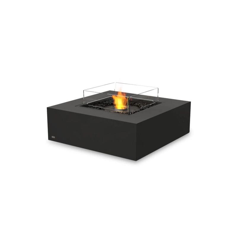 EcoSmart Base 40 ethanol black graphite optional fire screen