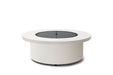 EcoSmart Fire Mimosa 40 Fire Pit Bowl  bone color closed on a white background. 