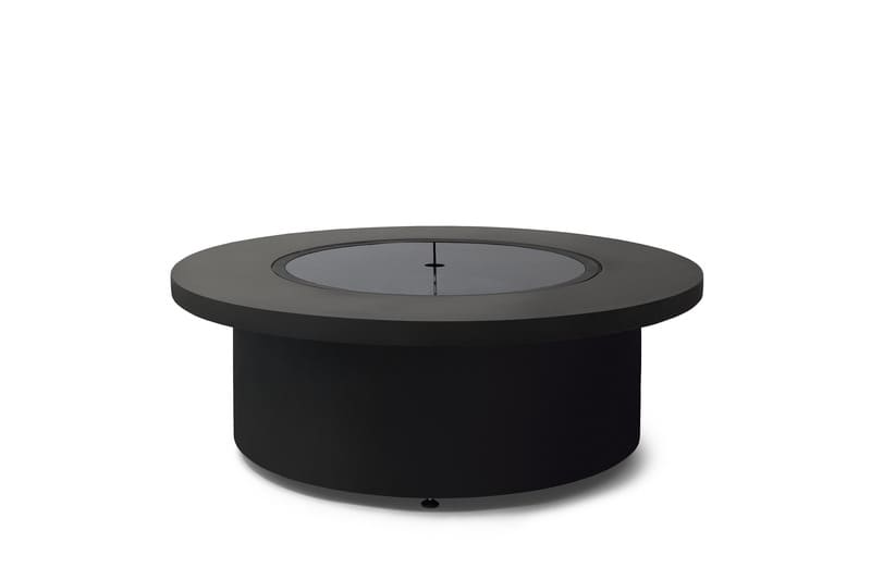 EcoSmart Fire Mimosa 40 Fire Pit graphite Bowl  on a white background.