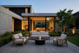 EcoSmart Fire Mimosa 40 Fire Table- outdoors in the courtyard