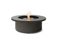 EcoSmart Fire Mimosa 40 Fire Pit Natural Bowl with stainless steel burner on a white background.