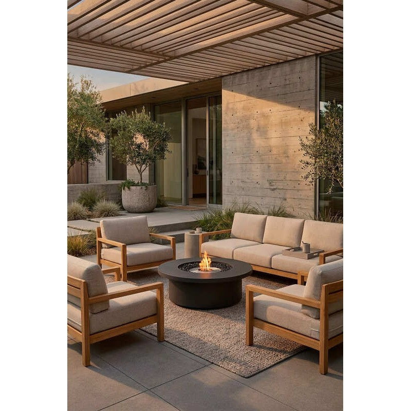 EcoSmart Mimosa 40 Natural Color With Burner On
