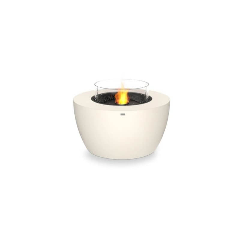 EcoSmart Pod 40 Fire Pit Table ethanol black bone optional fire screen