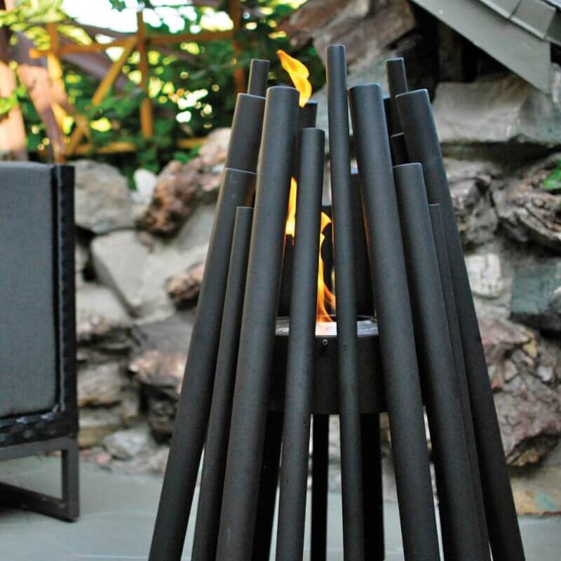 Ecosmart Fire stix in black with black burner
