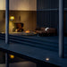 Ecosmart Fire Cosmo 50 Fire Table outdoor lounge at night