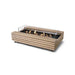 Ecosmart Fire Cosmo 50 Fire Table Teak With Glass Screen