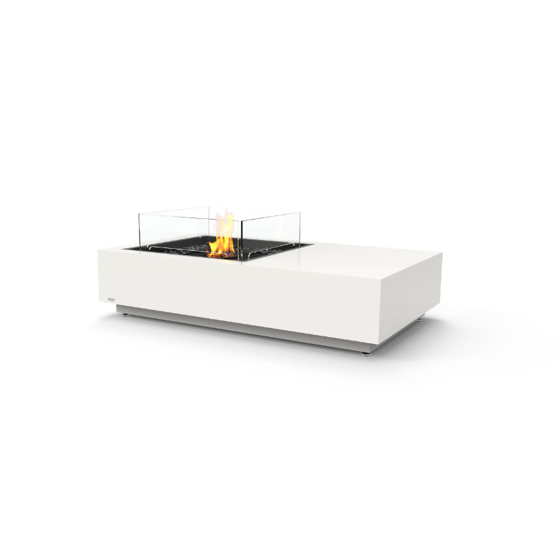 Ecosmart Fire Manhattan 50 Fire Table Bone with Glass screen
