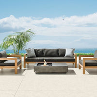 Ecosmart Fire Manhattan 50 Fire Table Natural in outdoor lounge