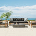 Ecosmart Fire Manhattan 50 Fire Table Natural in outdoor lounge
