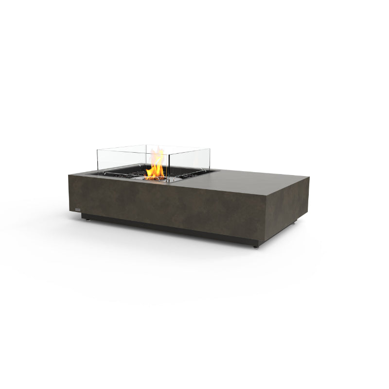 Ecosmart Fire Manhattan 50 Fire Table Natural with Glass Screen