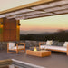 Ecosmart Fire Manhattan 50 Fire Table Teak beside Furniture