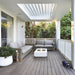 Ecosmart Fire Martini 50 Fire Table with glass screen in the Patio