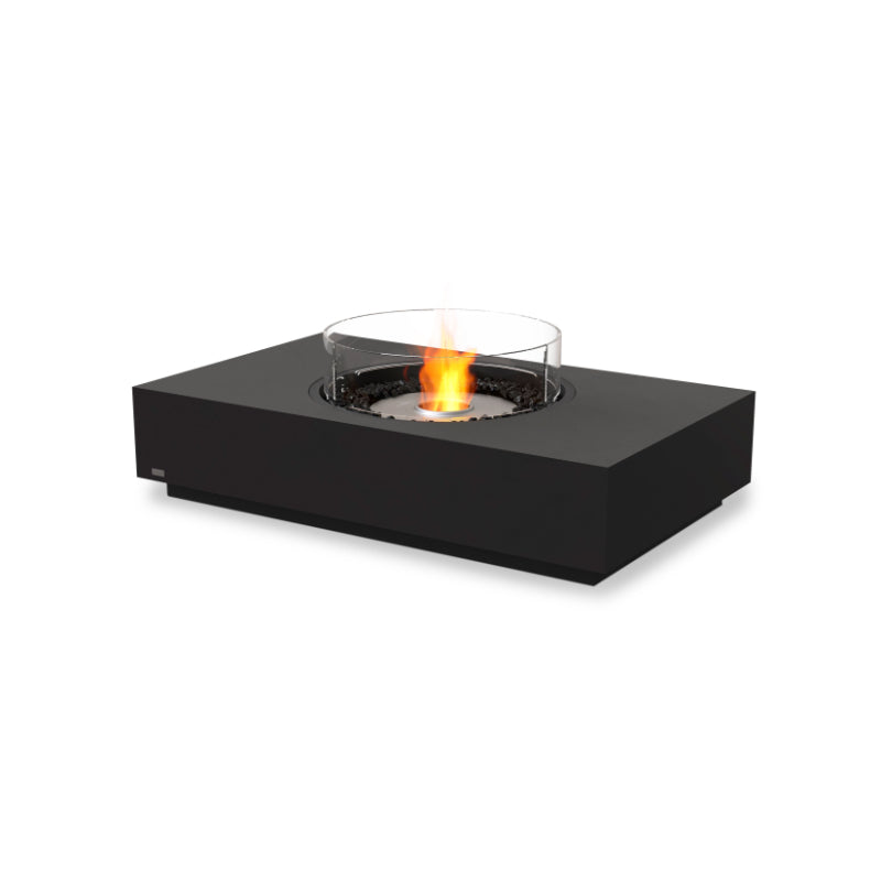 Ecosmart Fire Martini 50 Fire Table Graphite stainless steel burner with glass screen