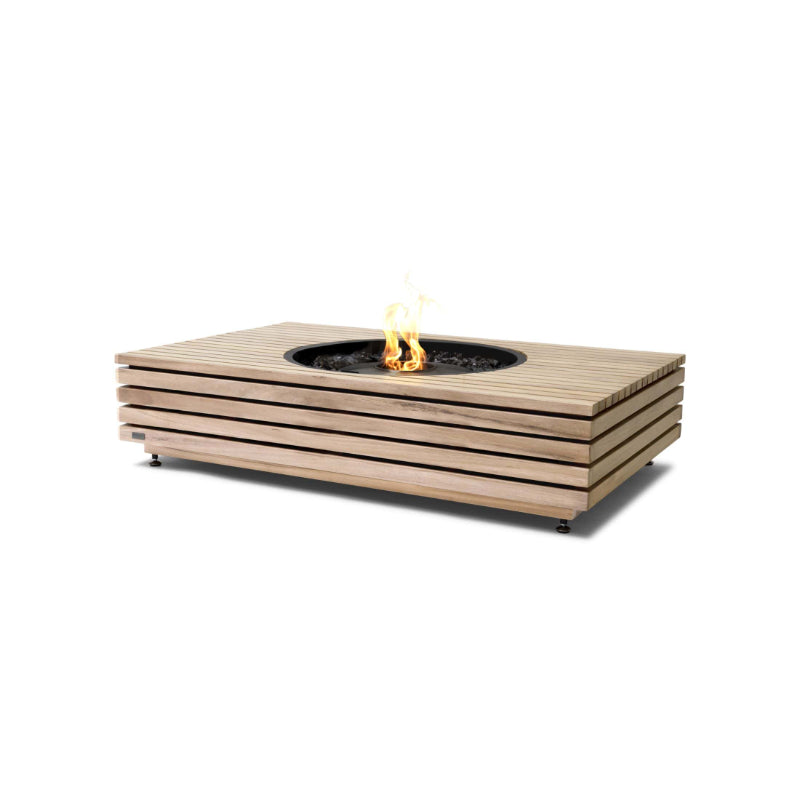 Ecosmart Fire Martini 50 Fire Table teak with black burner