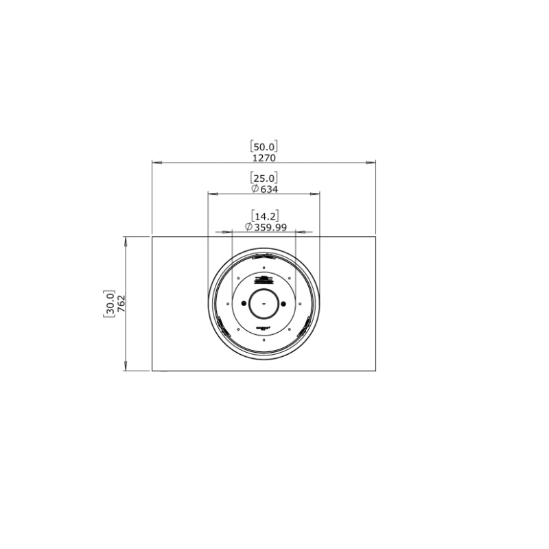 Ecosmart Fire Martini 50 Fire Table top dimension