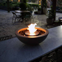 Ecosmart Fire Mix600 Fire Pit natural on the table