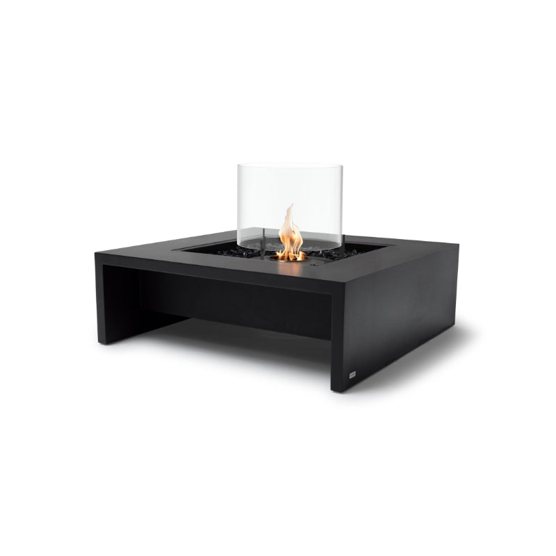 Ecosmart Fire Mojito 40 Fire Table Graphite with Black burner and round glass screen