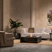 Ecosmart Fire Mojito 40 Fire Table  Graphite  Indoor with sofa
