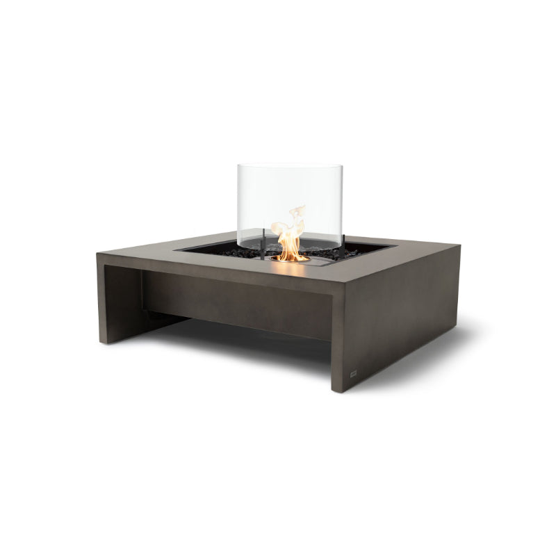 Ecosmart Fire Mojito 40 Fire Table Natural with Round Glass Screen