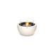 Ecosmart FirePod 30 Fire Pit Bowl Bone With Flame and Glass Screen