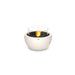 Ecosmart Fire Pod 30 Fire Pit Bowl Bone With Flame and Glass Screen