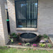 Fish Pond Fountain grey with flowers
